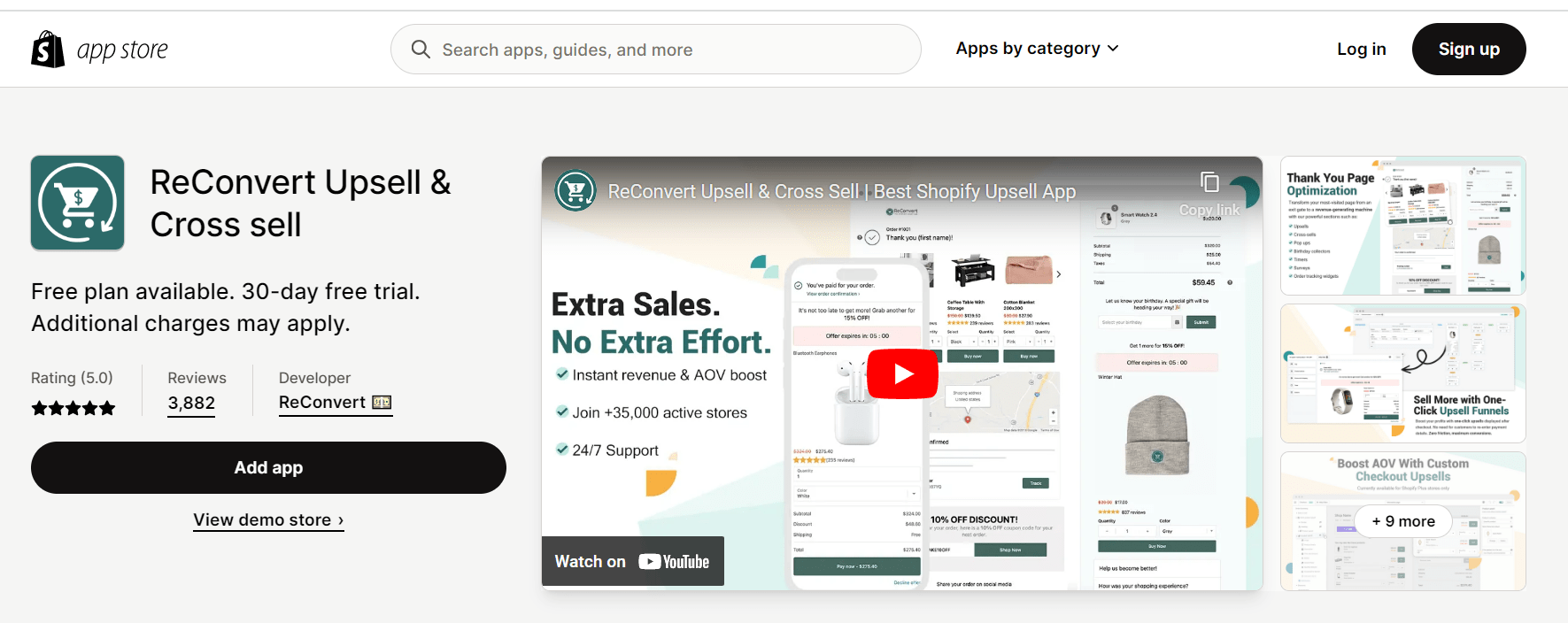 Reconvert Cross-sell App