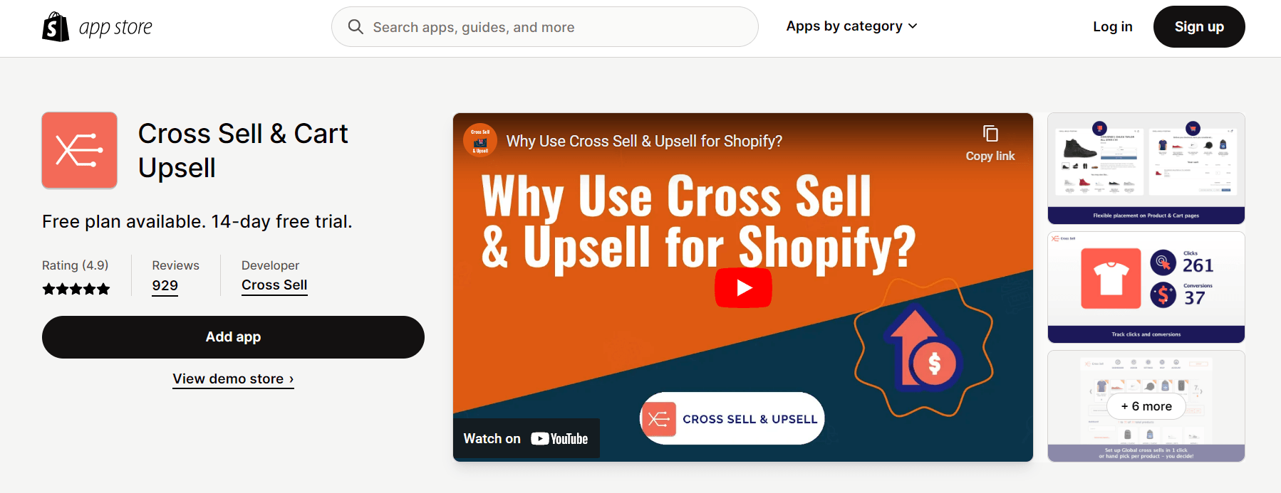 Shopify 交叉销售应用程序