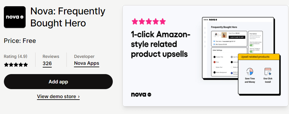 Nova 经常购买的应用程序