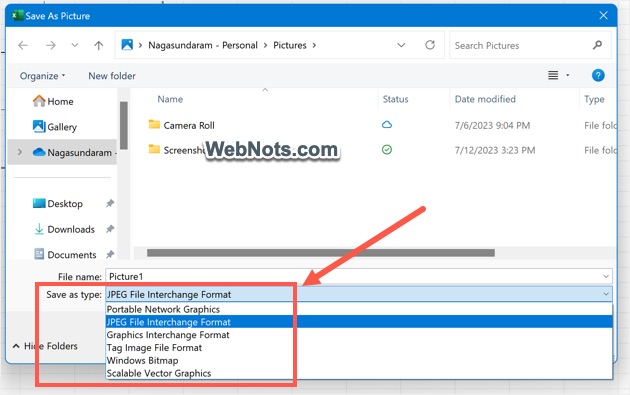 保存时更改图像格式