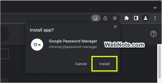确认安装应用程序
