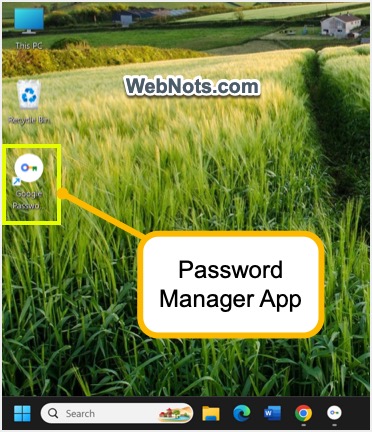 Google 密码管理器桌面快捷方式