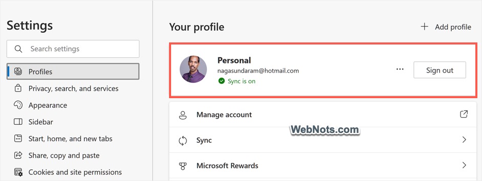 使用 Microsoft 帐户登录 Edge