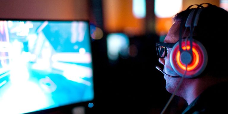Gamer Talking in Voice Chat While Playing Valorant