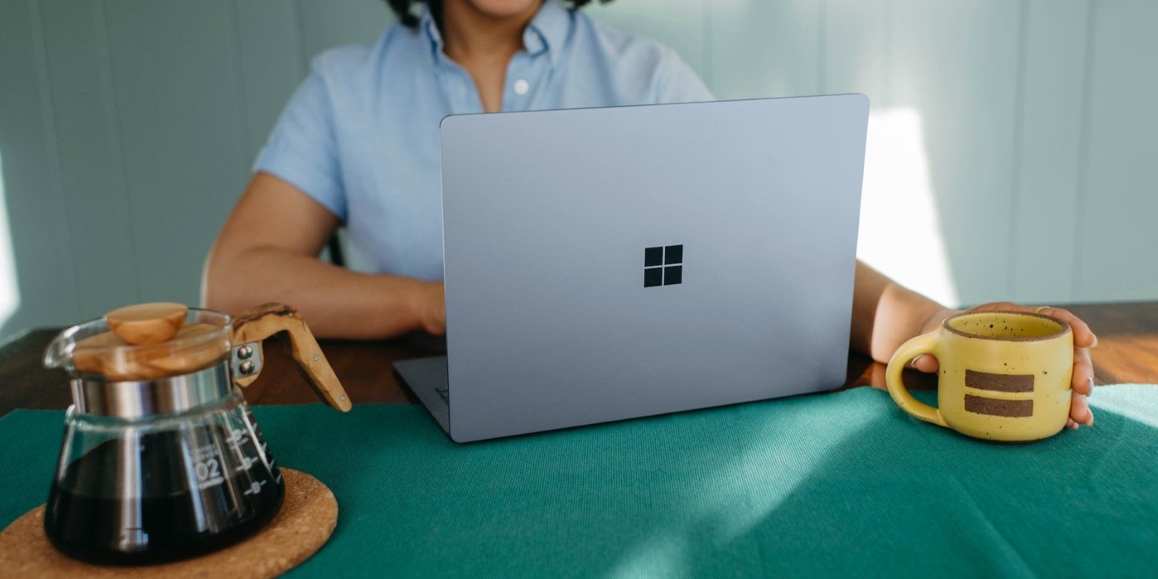 A Woman Working On A Windows Laptop.jpg