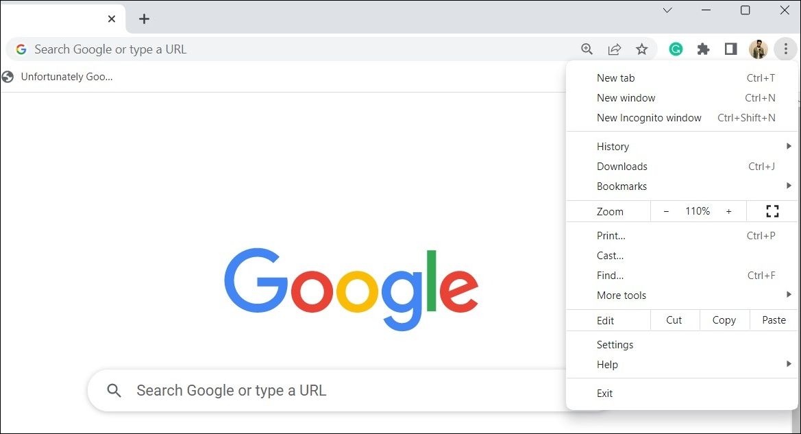 在 Google Chrome 中打开隐身窗口