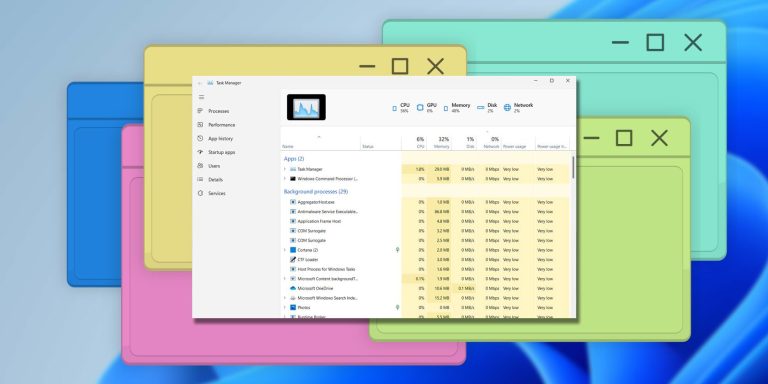 task manager top