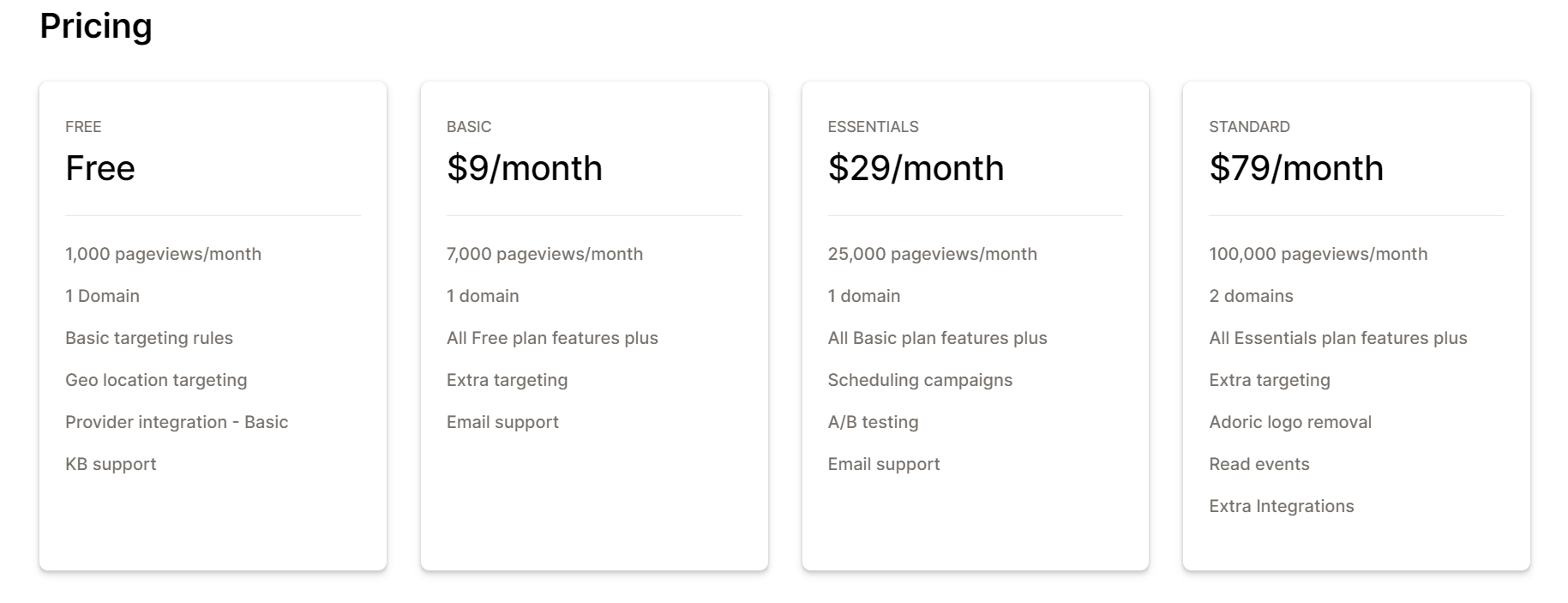 愛多麗克定價表