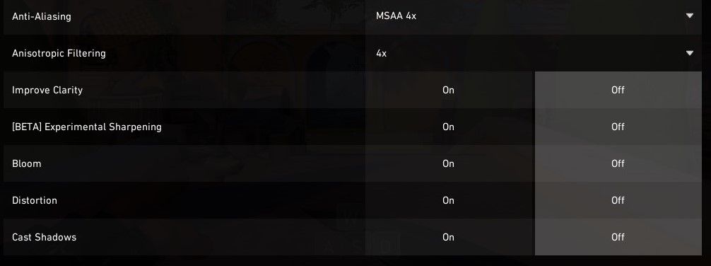关闭 Valorant 游戏设置中的视觉效果以提高 FPS