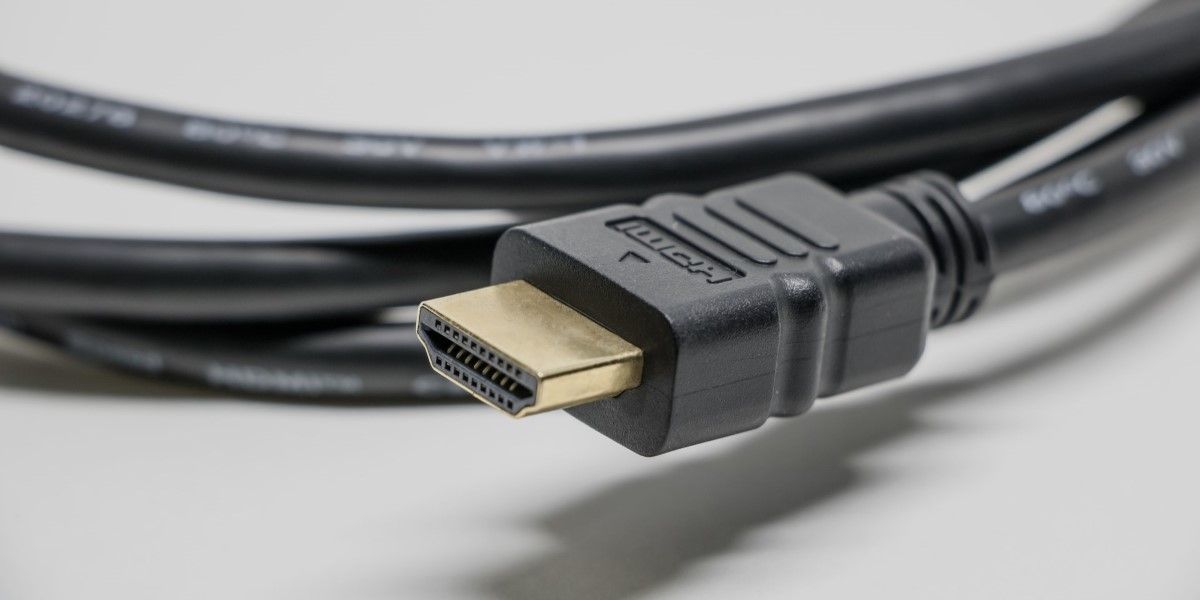 HDMI 电缆特写