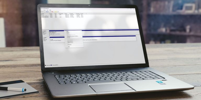 extended volume grayed out in disk management