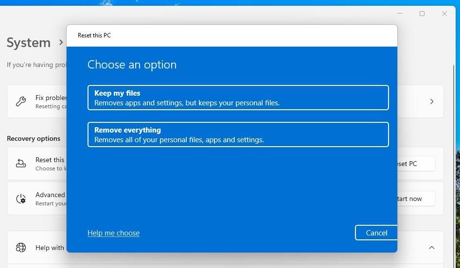 如何修复Windows系统Display Driver Failed to Start错误 8 保留我的文件选项