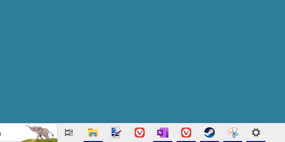Windows 11 任务栏图标的屏幕截图
