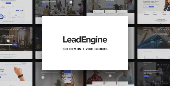 推薦：帶有頁面產生器的多用途WordPress主題LeadEngine主題