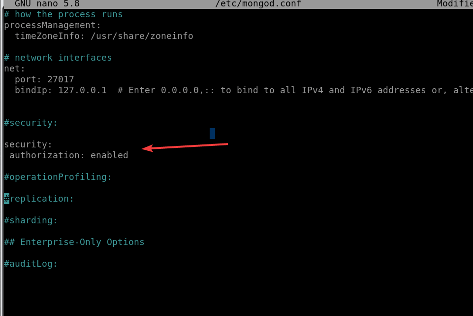 在 MongoDB 中启用身份验证