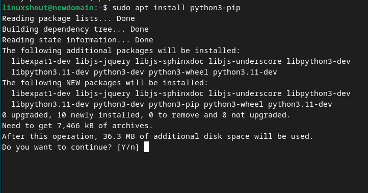 在 Linux 上安装 PIP
