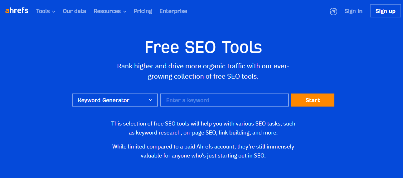 Ahref SEO 工具