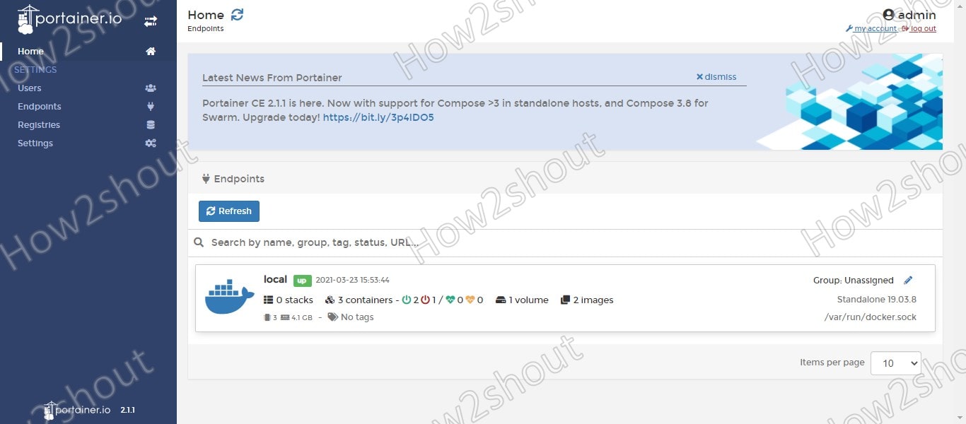 Portainer 端点 Portainer 端点