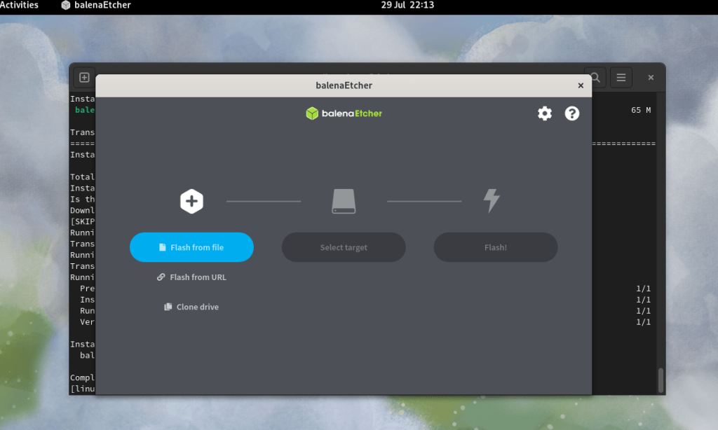 在 Fedora Linux 上安装 Balena Etcher
