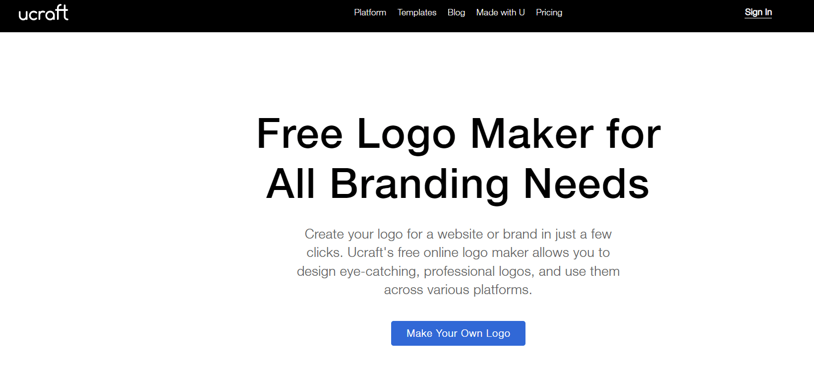 Ucraft 标志制作者