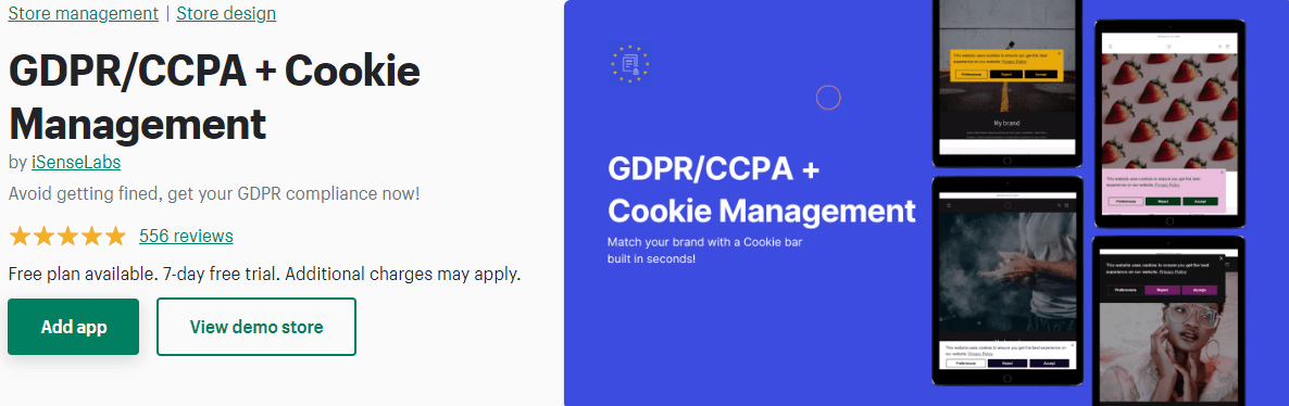 Shopify Cookie 应用程序