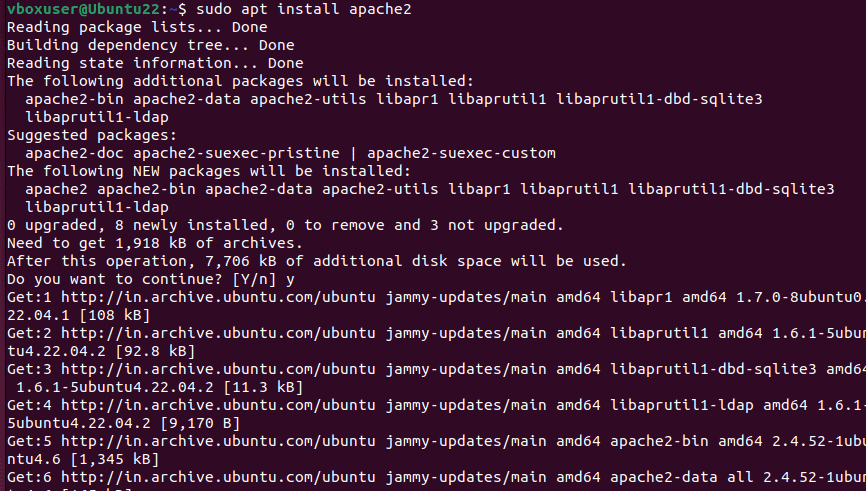 安装 Apache 和 PHP