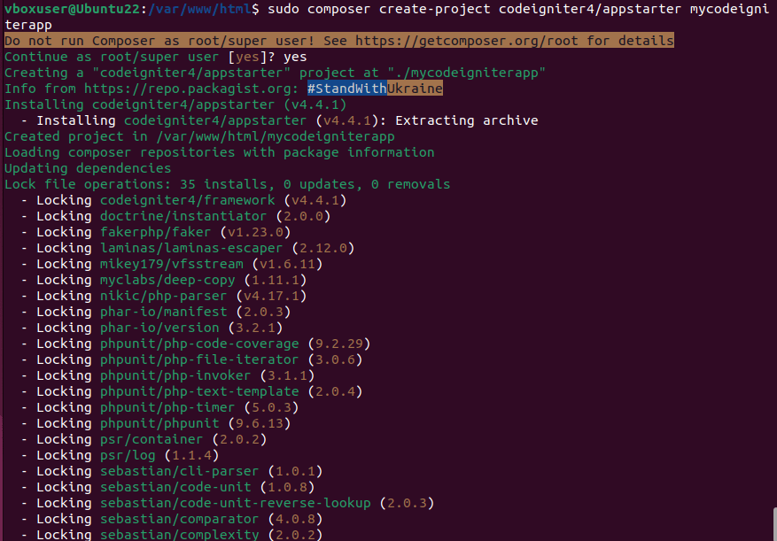 在 Ubuntu 22.03 上设置 CodeIgniter