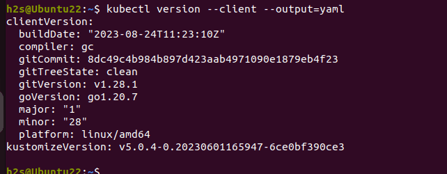 检查 kubectl 版本