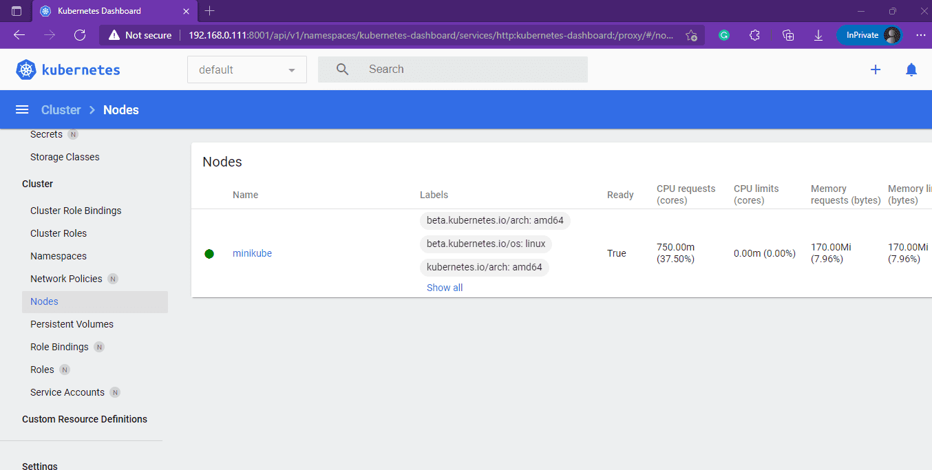 外部远程访问 kubernetes 或 Minikube Dashboard 外部远程访问 kubernetes 或 Minikube Dashboard