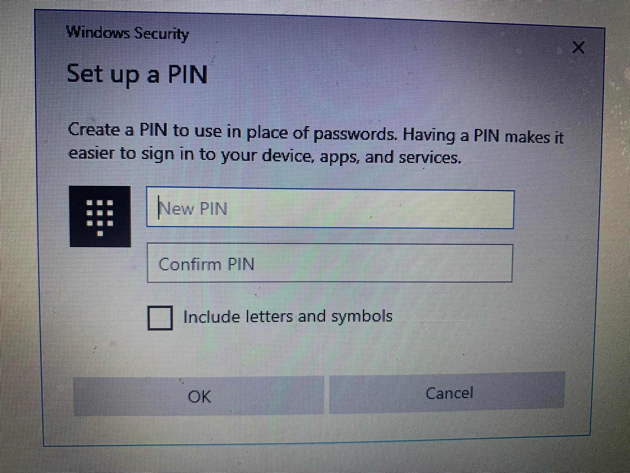 在 Windows 登录屏幕中添加新 PIN 码以更改旧 PIN 码