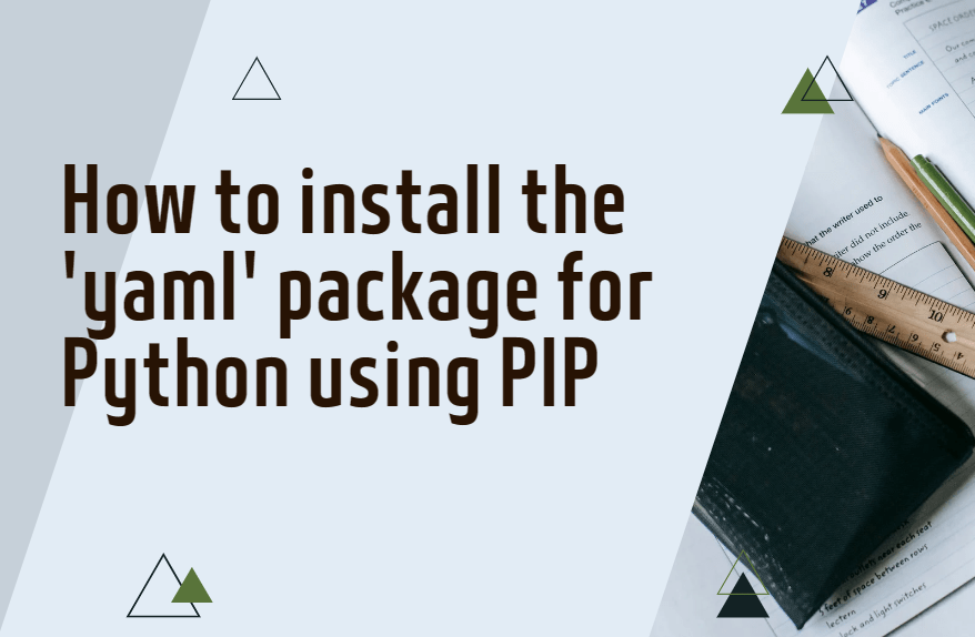 How to install the yaml package for Python using PIP