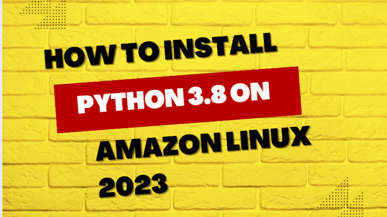 install Python 3.8 on Amazon Linux 2023