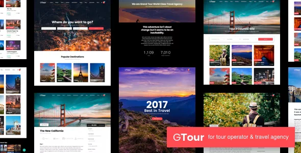 旅行社WordPress主题Grand Tour Travel Agency