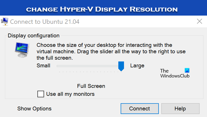 hyper v resolution