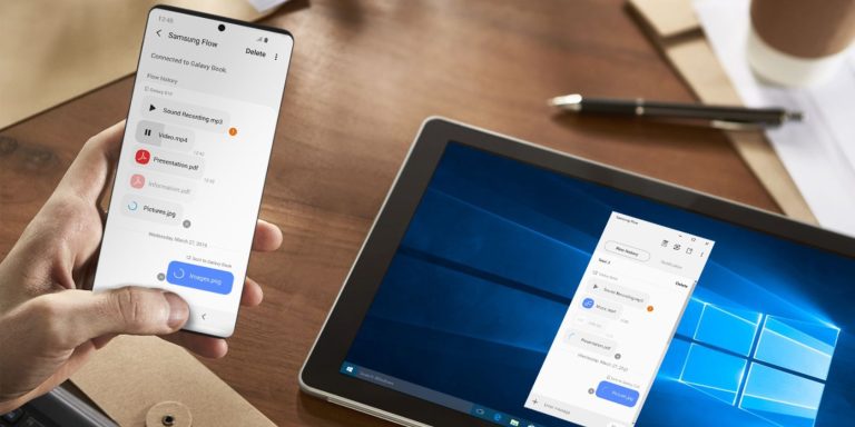 samsung flow app connecting galaxy phone and tablet