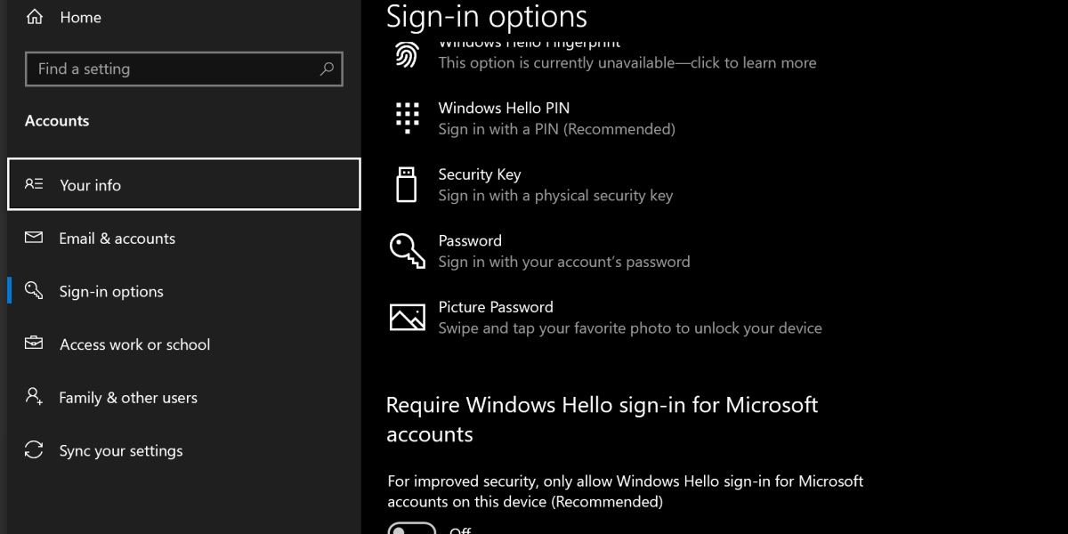 Windows 登录选项的屏幕截图，密码可见
