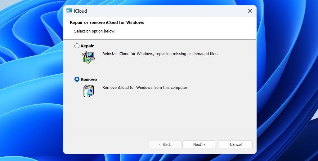 在 Windows 上卸载 iCloud