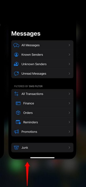 强制关闭消息应用程序 iPhone ios 17 1