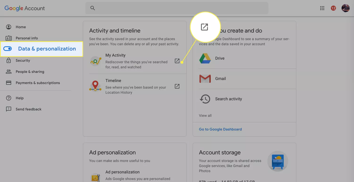 如何清除Google搜索历史记录