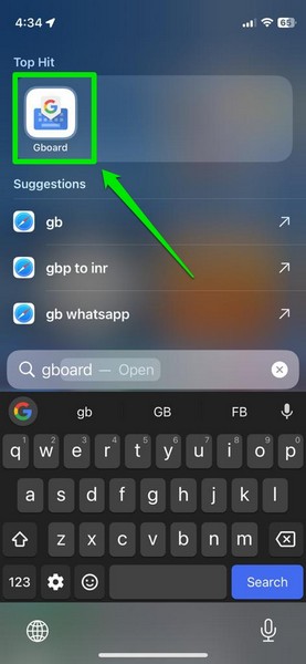 为 gboard iPhone 1 启用自动更正