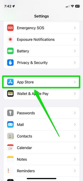 App Store 移动数据支持 iPhone