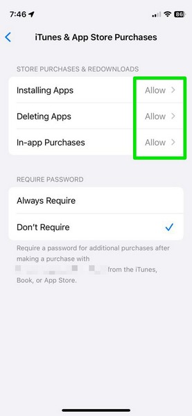App Store 允许屏幕使用时间 3
