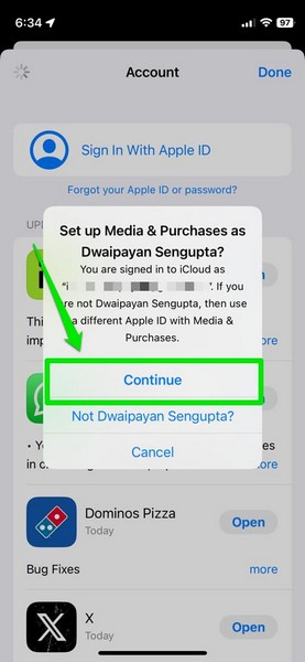 App Store重新登录iPhone 2