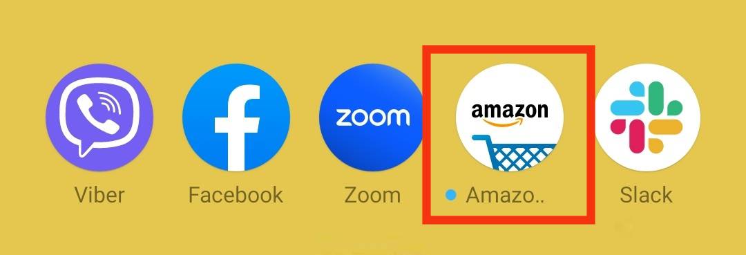 打开亚马逊应用程序