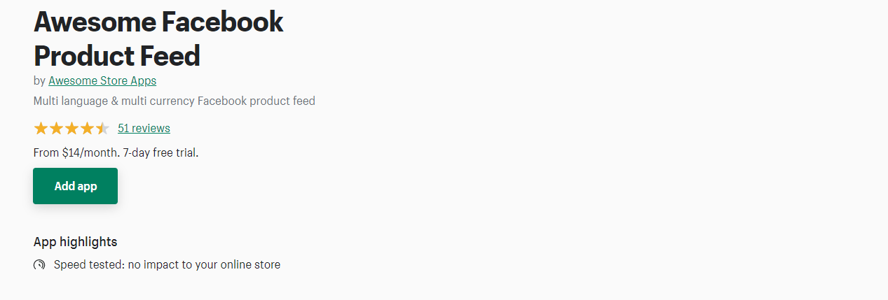 很棒的 Facebook 产品提要