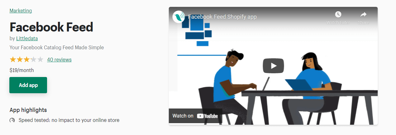适用于 Shopify 的最佳 Facebook Feed 应用
