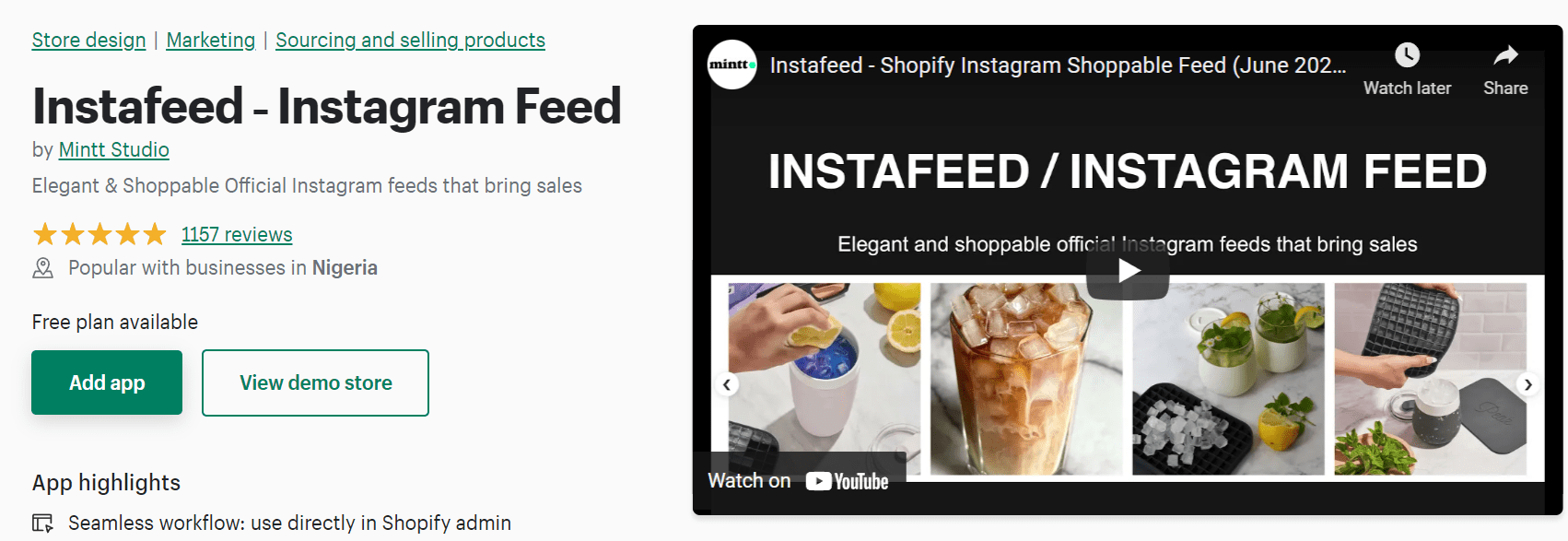 Instagram Feed Shopify 应用程序