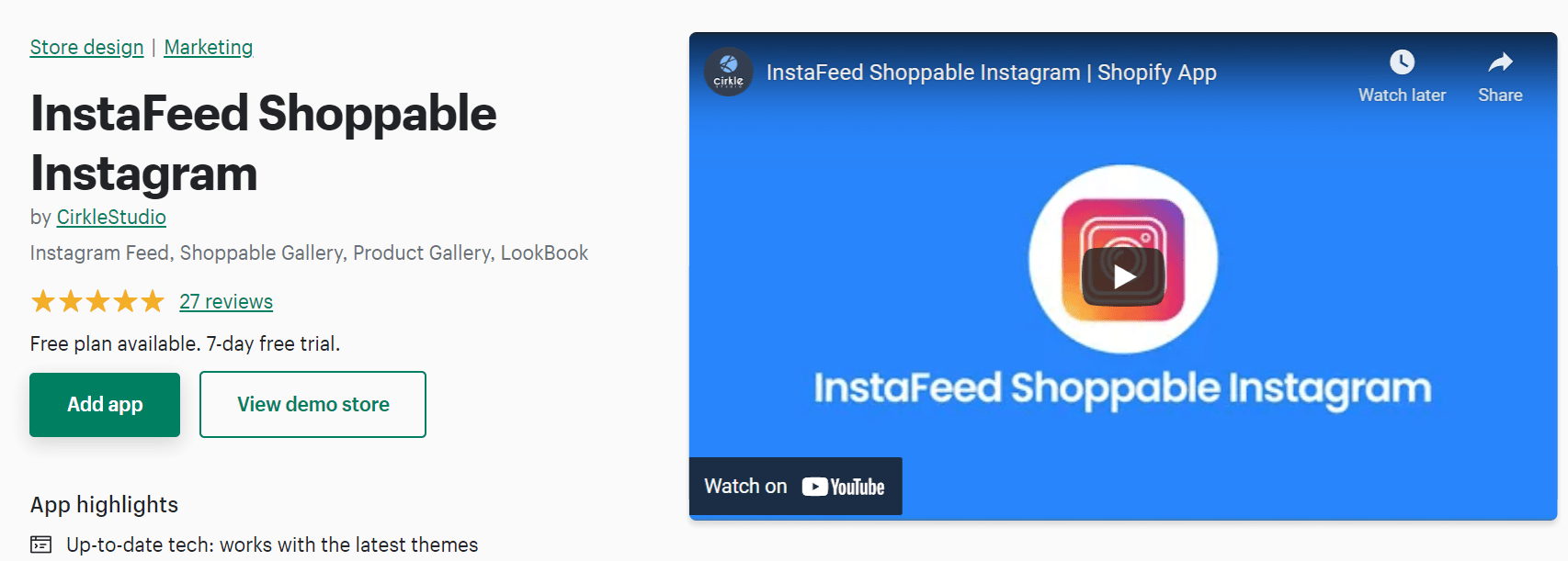 最佳 Shopify Instagram Feed 应用