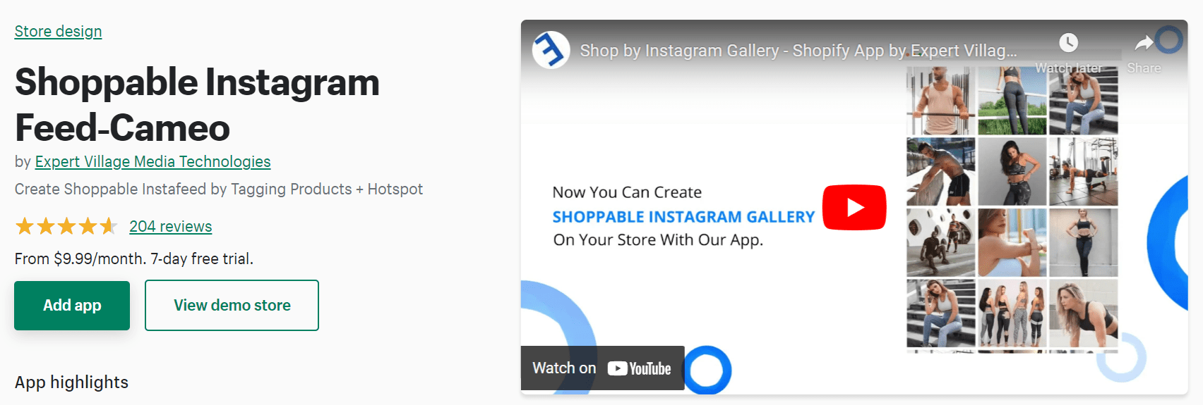 可购物的 Instagram Feed 应用程序