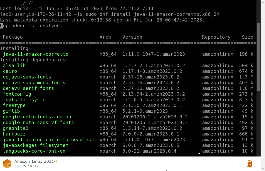 Installing Java In Amazon Linux 2023.png